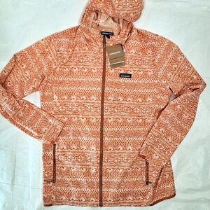 Patagonia Sunset Orange Bajadas Hoodie NWT